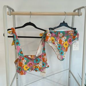 Vibrant floral bikini